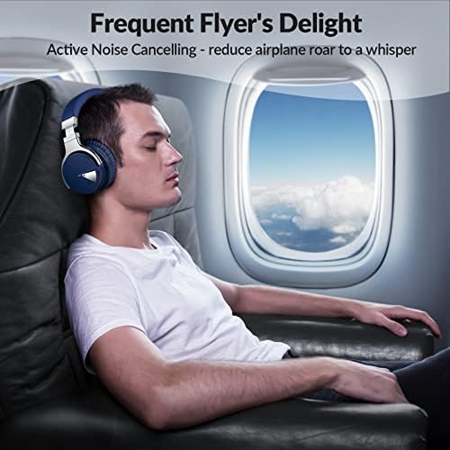 Silensys E7 Elite Wireless Over-Ear Headphones: Unmatched Active Noise Cancellation, Deep Bass Sound Experience, Luxurious Protein Ear Cushions, 30-Hour Battery Life – Your Perfect Bluetooth Companion for Travel, Work, and Daily Adventures in Elegant Black Design