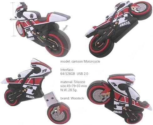 128 GB Rugged Metal Motorcycle USB Flash Drive – High-Speed Data Storage for Adventurers and Professionals, Stylish Design, Universal Compatibility, and Enhanced Durability