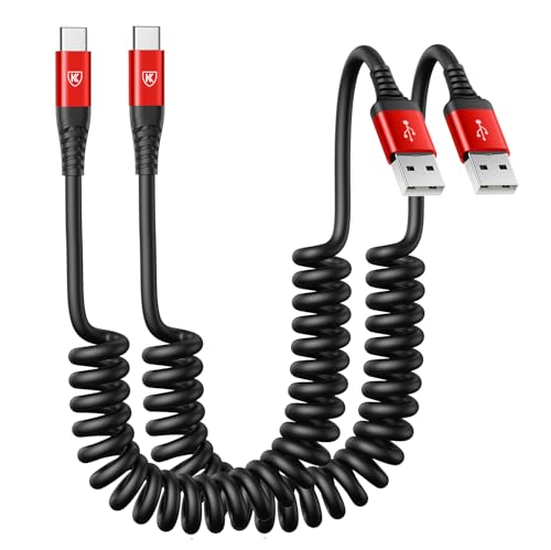 KIYODA 3 FT USB A to C Fast Charging Cables – Versatile 2-Pack for i Phone 15/16 and Samsung Galaxy A10/A20 – Stylish Pink Design for On-the-Go Charging – Durable, High-Speed Performance for All Your Devices – Ideal for Car and Home Use