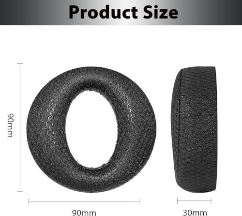 Elevate Your PS5 Gaming with Premium Memory Foam Ear Pads – Noise-Isolating Replacement Cushions for Sony Pulse 3 D Wireless Headset – Soft Mesh Fabric for Unmatched Comfort & Long-Lasting Durability – Black Finish for Seamless Style