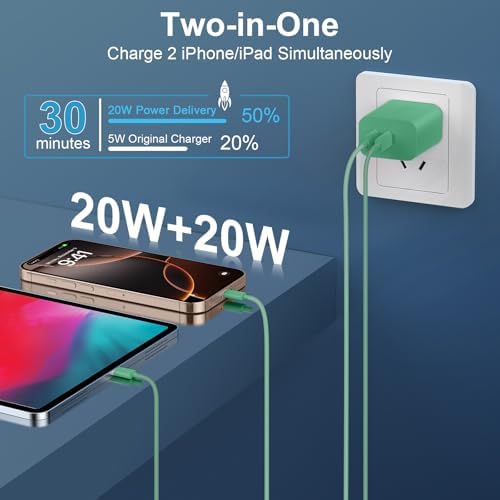 20 W Dual-Port USB-C Fast Charger with 6.6 FT Cable – Ultimate Power Solution for i Phone 15/16 Pro Max & Android Devices – Efficient Travel Companion Designed for rapid charging, this 20 W Dual-Port USB-C Charger ensures your i Phone 15/16 Pro Max and Android devices stay powered up with maximum efficiency. Featuring a generous 6.6 FT USB-C to C cable, this charger eliminates the inconvenience of short cords while allowing you to multitask with ease. Its dual-port design offers the ability to charge two devices simultaneously, making it ideal for busy professionals and frequent travelers. Enjoy broad compatibility across multiple Apple and Android devices, ensuring versatility for all your charging needs. The compact and lightweight structure of this charger enhances portability, making it an essential accessory for your on-the-go lifestyle. Built with high-quality materials, this charger prioritizes durability and safety, giving you peace of mind while delivering fast charging performance. Elevate your charging routine and stay connected wherever life takes you with this indispensable charging solution.