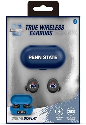 Elevate Your Game Day Experience with Penn State SOAR True Wireless Earbuds v.7 – Premium Bluetooth 5.0 Headphones for Unmatched Sound Quality and Seamless Connectivity, Perfect for Sports Enthusiasts and Everyday Adventures