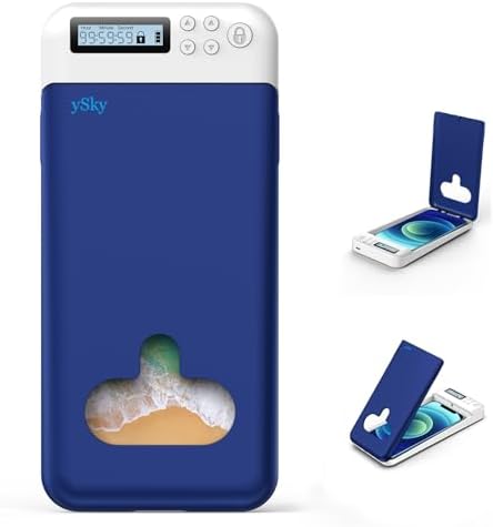 Cell Phone Lock Box with Timer,Portable Timed Phone Lock Box for iPhone and Android Phones, Self-Control Timer Phone Locker to Help Kids,Students Focus Back – Enhanced Compatibility and Speed