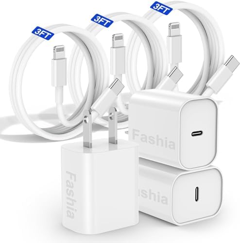 Ultra-Fast 3 FT USB-C to Lightning Charger Cable for i Phone 14, 13, 12, Pro Max & More – Certified High-Speed Charging, Enhanced Durability, and Universal Compatibility for Efficient Power Delivery – Perfect for Home, Office, and Travel Use