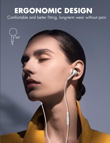 Antool Wired Earbuds for i Phone – Premium Noise-Isolating Earbuds with Superior Call Clarity – Convenient 2-Pack for Exceptional Comfort and Value – Perfect for Music, Podcasts, and On-the-Go Listening Experience