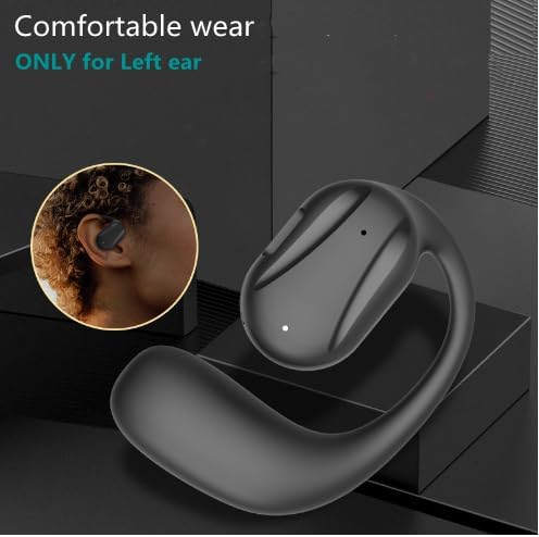 Revolutionary Ear Hook Bluetooth Wireless Headphones – Comfort-Focused Noise Cancelling Earphones with Microphone for Android & i Phone Compatibility (Red) – Effortless Connectivity, Ultimate Sound Quality, and Ergonomic Design for All-Day Wear