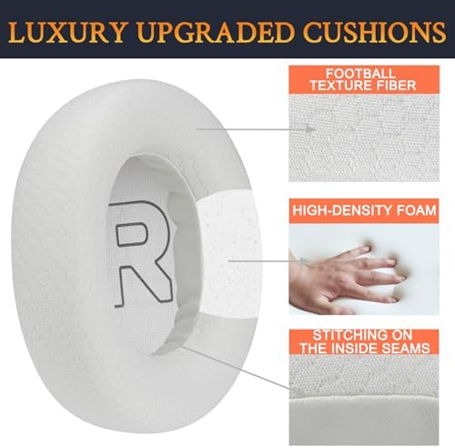 Transform Your Sound with SOULWIT Premium Mesh Fabric Earpads for Steelseries Arctis Nova Pro – Ultimate Noise Isolation and Comfort – Effortless Installation, Breathable Design in Sleek White – Compatible with All Nova Models – Durable, Easy-Care Ear Cushions for Enhanced Audio Clarity and Extended Wear