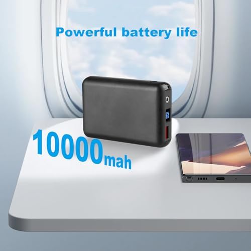 High-Capacity 10000 m Ah Portable Power Bank for Heated Clothing and Smart Devices – 7.4 V Fast Charging with LED Display, Compact Design for On-the-Go Convenience and Enhanced Compatibility – Ideal for Heated Jackets, Vests, Sweatshirts, and Mobile Devices