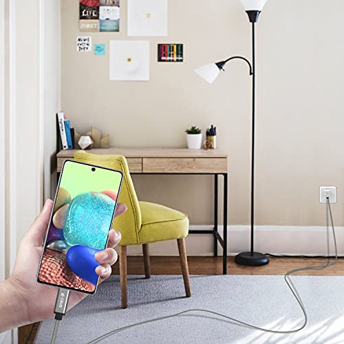 CBUS 10 ft USB-C to C Fast Charging Cable – Heavy-Duty Braided Cord for i Phone 16/15/Pro/Max/Plus & Android Devices – Superior Durability & Super Speed USB-C Charger in Stylish Purple – Unmatched Flexibility for Home & Travel Use