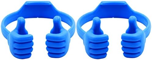 HONSKY 3361942 Thumbs Up Adjustable TPU Mobile Stand – Versatile Multi-Angle Holder for Phones & Tablets – Chic Blue & Black Design – Perfect for Hands-Free Viewing at Home or Office – Lightweight, Durable, and Effortless to Transport