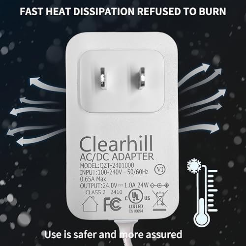 Versatile 24 V 2.5 A 60 W Wall-Mounted Power Supply Adapter for LED Strip Lights, Routers, Cameras – Durable 1.2 m Cable with DC 5.5 x 2.1 mm Connector for Enhanced Device Versatility and Efficiency – Optimize Your Power Management System Today!