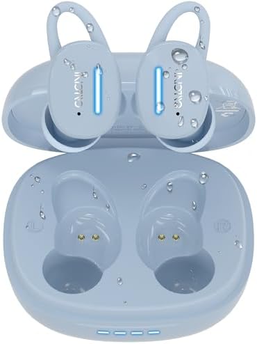 IPX8 Waterproof Wireless Earbuds with Touch Control – Bluetooth 5.3 Headphones for Sports & Workouts, Deep Bass Sound, Ergonomic Fit, and 30-Hour Playtime for Ultimate Audio Enjoyment and Active Lifestyle