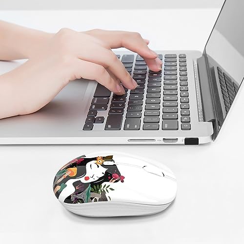 Ultra-Quiet Wireless Mouse with Nano Receiver – Perfect for PC, Laptop & Mac Book | Portable Optical Mice for Effortless Navigation | Ergonomic Design for Comfort & Productivity | Ideal for Mobile Professionals & Students