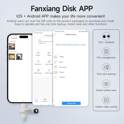 Unlock Limitless Storage with Our 128 GB Dual-Interface Flash Drive for i Phone & i Pad – MFi Certified USB Memory Stick for Effortless Photo, Music, and Video Backup – High-Speed Lightning & USB Type-C Compatibility for Seamless Data Transfer and Enhanced Performance