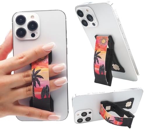 Upgrade Your Smartphone Handling with LOVEHANDLE PRO Premium Phone Grip – Vibrant Daisy Print – Multi-Functional Silicone Strap, Magnetic Mount & Kickstand for Effortless Device Management and Hands-Free Viewing Experience – Ideal for Stylish Mobile Use
