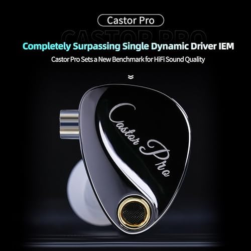 KZ Castor Pro Gaming and Audiophile Dual-Dynamic Driver Earbuds: Customizable Hi-Fi Bass In-Ear Monitors with Ergonomic Design and Detachable 2 PIN-C Cable for Unmatched Comfort and Versatility