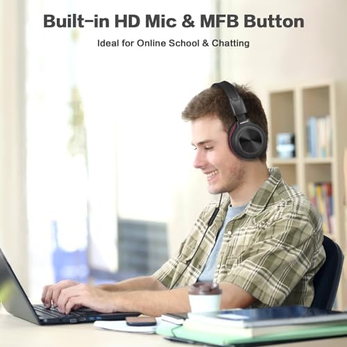 SIMOLIO 2-Pack Foldable Wired Headphones with Volume Limiter – Lightweight & Comfortable 3.5 mm Audio Solution for Kids and Adults – Perfect for Travel, Home, Office, Music, Gaming, and Calls – Exceptional Sound Quality and Durability