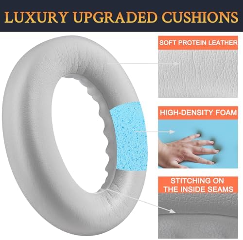 Transform Your Listening Experience with SOULWIT Replacement Earpads for Bose Quiet Comfort Wireless Headphones – Luxurious Ultra-Soft Protein Leather Cushions with Advanced High-Density Noise Cancelling Foam in Elegant Sandstone – Maximum Comfort, Superior Sound Isolation, and Effortless Installation for Extended Headphone Lifespan