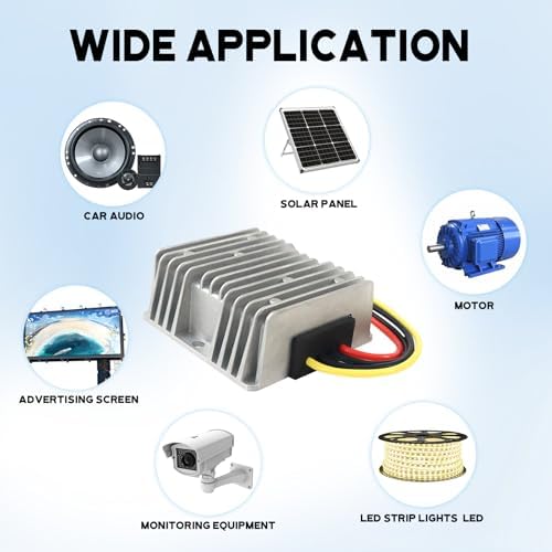 High-Efficiency Waterproof DC Step-Up Converter – 120 W 5 A Voltage Booster for Boats, Trucks, and Vehicles – Reliable 12 V to 24 V Power Supply Module with IP68 Durability and Versatile Compatibility – Perfect for Enhanced Electrical Performance