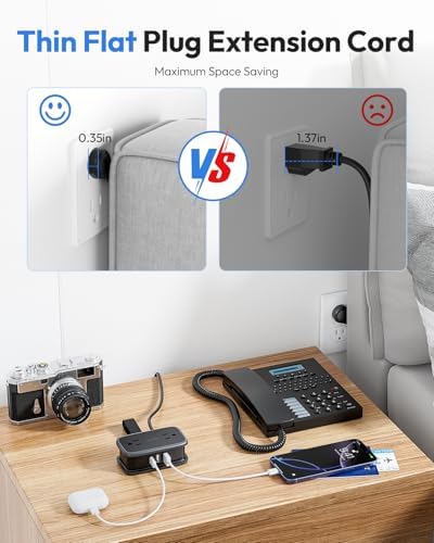NTONPOWER GAN Ultra 65 W USB Fast Charging Station – Versatile 7-in-1 Travel Power Strip with 3 AC Outlets & 4 USB Ports (2 USB-C) – Compact 4 ft Extension Cord for Seamless Connectivity – Ideal Cruise Essential for Mac Book & i Phone – Rapid Charging & Surge Protection Included