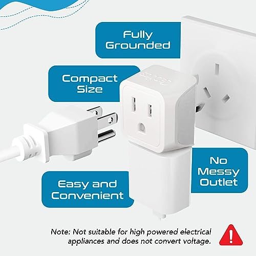 Ultimate Universal Travel Adapter: 35 W Fast Charging Power Converter with PD & QC 3.0, Dual USB-C & Triple USB Ports for Seamless Global Connectivity – Compatible with Type A, C, G, I Outlets for Effortless Charging Across EU, US, UK & Beyond – Perfect Travel Companion for Modern Explorers