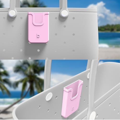 Silicone Phone Holder for Bogg Bags – Stylish and Functional Beach Accessory for i Phone & Android – Lightweight, Easy-to-Clean Vibrant Blue Attachment for Secure Device Protection During Outdoor Activities – Perfect for Sand and Surf Adventures