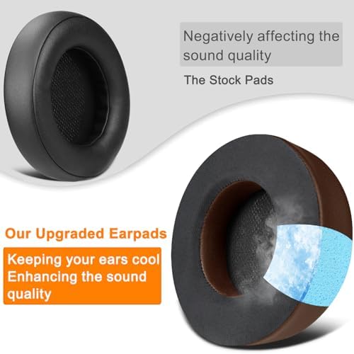 Upgrade Your Gaming Experience with SOULWIT Cooling Gel Ear Pads for Corsair Virtuoso RGB Wireless XT SE – Premium Noise Isolation Cushions for Enhanced Comfort and Performance, Ergonomically Designed for Long Sessions, Easy Installation, Sleek Black Finish