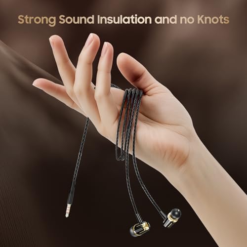 Rayleigh Heavy Bass USB C Wired Earbuds – 3 Pack of Noise-Isolating Headphones with Built-in Microphone for Type C Devices, Ideal for Music Enthusiasts and Gamers, Lightweight and Durable Design for Ultimate Comfort
