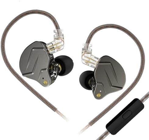 KZ ZSN Pro Hybrid In-Ear Headphones – Premium 1 BA & 1 DD Gaming Earbuds with Detachable 3.5 mm Cable for Crystal-Clear Sound and Ergonomic Comfort – Stylish Purple Finish, Enhanced Device Compatibility for Gamers and Audiophiles