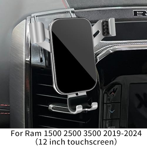 Dodge RAM 2013-2018 Premium Car Phone Holder: Enhanced Stability & Charging Cradle for 1500, 2500, 3500 Models – Ultimate Mobile Accessory for Safe Navigation & Hands-Free Communication