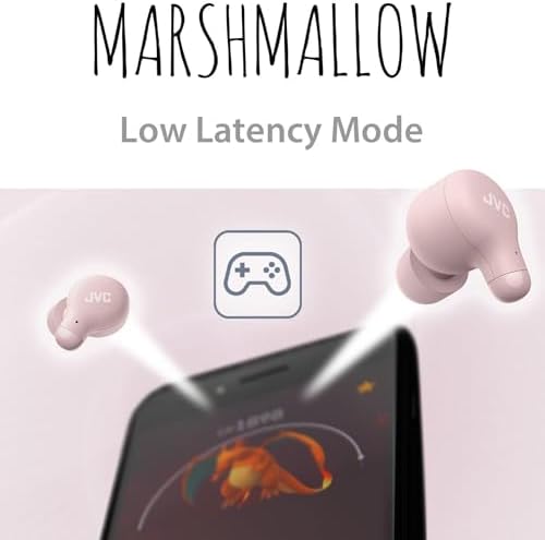 JVC Marshmallow True Wireless Earbuds with Bluetooth 5.3 – 28 Hours Playtime, Comfortable Memory Foam Design, IPX4 Water-Resistant, Built-in Mic, Ultra-Compact Charging Case for i Phone & Android Users – Perfect for Active Lifestyles and Everyday Use