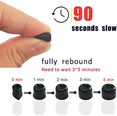 Premium Memory Foam Eartips for Sony WF-1000 Series – Superior Comfort & Noise Isolation Replacement Tips for WF-1000 XM4, XM5, XM3, SP900, XB700, WI-1000 X – 3 Pairs in Classic Black for Enhanced Audio Experience and Compatibility