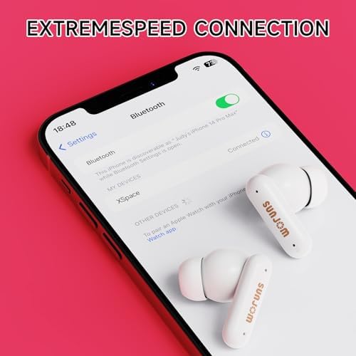 Elevate Your Audio Journey with Xspace Ear Wireless Earbuds – Advanced Bluetooth 5.3 for Unmatched Sound Clarity and Rich Bass – Designed for Active Lifestyles with a Sweatproof Build and Ergonomic Comfort – Ideal for Gym, Commutes, and Daily Adventures – Vibrant Green Finish for Trendsetters Seeking Ultimate Listening Experience