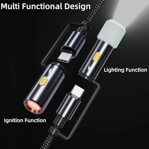 6-in-1 240W Multi USB C Cable with LED Lighting Ignition,USB-C Charging Cable Lightning Cable,Reverse Charging with USB-A Ports,Fast Charging Compatible for iPhone 16 Pro Max/Pad/Phones/Tablets/Laptop – Enhanced Compatibility and Speed