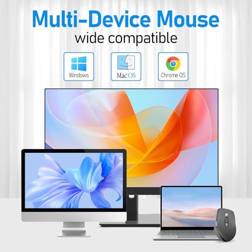 Elevate Your Workspace with the Chic Pink Wireless Bluetooth Side Scroll Mouse – Ergonomic Multi-Device Compatibility, Silent Click Technology, and Smart Flying Scroll for Effortless Navigation on Laptops, i Pads, and Mac Books – Perfect for Comfort and Style Seekers!