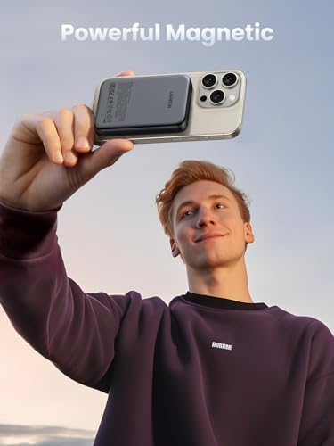 UGREEN Magnetic Power Bank – 10,000 m Ah Wireless Portable Charger for i Phone 16/15/14 Series | PD 20 W Fast Charging Battery Pack with USB-C for Effortless Mag Safe Compatibility | Sleek, Lightweight Design for Ultimate Convenience and Reliability