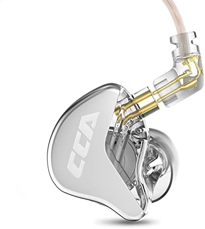 Elevate Your Audio Experience with CCA CRA In-Ear Monitor Headphones – Ultra-Thin Diaphragm Dynamic Driver for Crystal-Clear Sound & Deep Bass – Lightweight Wired Gaming Earbuds with Detachable Tangle-Free Cable – Perfect for Musicians, DJs, and Audio Enthusiasts Seeking Comfort and Performance