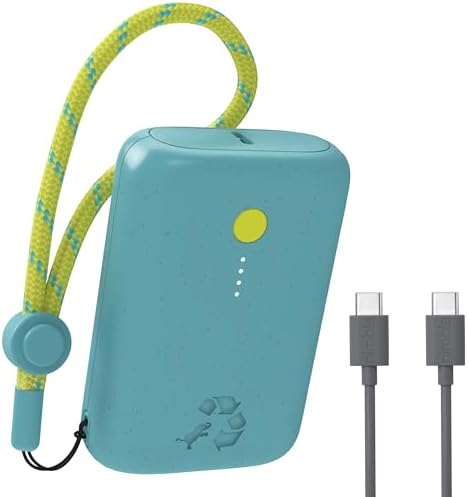 Ultimate Champ 10,000 m Ah Portable Charger – Dual USB-C Power Bank with 20 W Fast Charging for i Phone, Laptops, Tablets & More – Travel Essential with Included Cable for Enhanced Device Compatibility and Performance