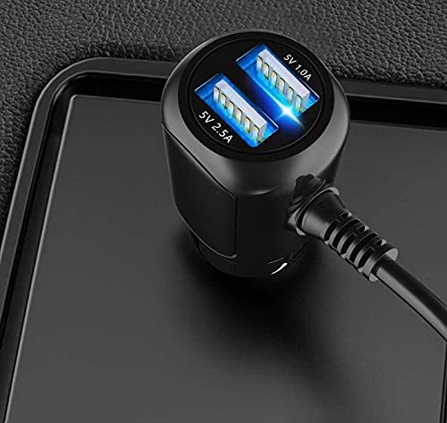 2025 Enhanced Dual USB Dash Cam Charger – Micro USB Car Adapter with 11.5 ft Cable for Rexing, AKASO, and More – Fast, Reliable Power for Your Dash Cam and Devices – Ultimate Compatibility and Convenience for Road Safety