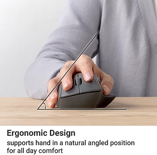 Elevate Your Productivity with the ELECOM Wireless Ergonomic Mouse – Silent Click, 2000 DPI Precision, 20-Month Battery Life, and Stylish White Design for PCs, Macs, and Laptops – Perfect for Home or Office Use