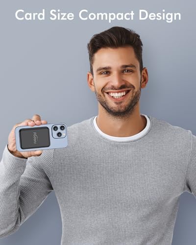 Podoru Mag Safe 5000 m Ah Portable Power Bank – Wireless Magnetic Charger with 20 W PD Fast Charging for i Phone 12 to 16 Series – Sleek, Lightweight Design for Effortless On-the-Go Charging – Includes Type-C Cable for Enhanced Versatility and Compatibility