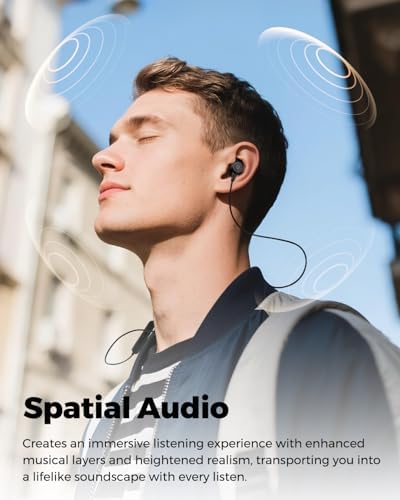 Discover Exceptional Sound Clarity with Sound PEATS Q40 HD Bluetooth 5.4 Earbuds – Unlock Hi-Res LDAC Audio Technology, Immerse Yourself in Dynamic Dual 11 mm Drivers for Deep Bass and Crisp Treble, and Enjoy IP67 Waterproof Protection for All-Weather Use. Experience Uninterrupted Listening with 20-Hour Battery Life and Rapid Charging, Plus Effortlessly Connect Two Devices for Maximum Flexibility. Tailor Your Audio Experience with Adaptive EQ Settings via the Intuitive Companion App, and Never Lose Track of Your Earbuds with the Innovative Find Feature. Perfectly Crafted for Active Lifestyles, These Premium Waterproof Earbuds Combine Ergonomic Comfort, Superior Durability, and Cutting-Edge Technology for an Unparalleled Listening Experience. Ideal for Fitness Buffs, Daily Commuters, or Home Relaxation, Transform Your Sound Journey with the Sound PEATS Q40 – Where Quality Meets Convenience.