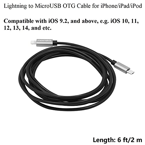 High-Speed i OS 15 to Micro USB OTG Pro Cable – 15 cm Durable Connector for i Phone 13 Pro Max, Mini, 11, 12 & Hi-Fi Devices – Enhanced Data Transfer for Camera & Audio Interfaces