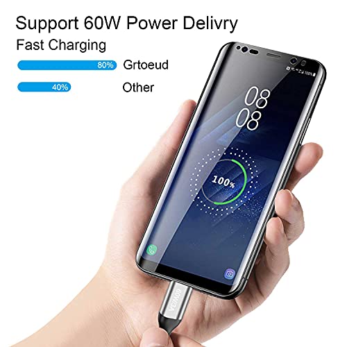 15 FT USB-C to USB-C Charging Cable (2 Pack, 60 W) – High-Speed Data Transfer & Power Delivery for i Phone 15 Pro, Samsung Galaxy S23/S22, Google Pixel 6 Pro, and More – Ultimate Compatibility & Durability for On-the-Go Charging Solutions