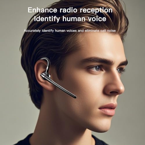 Ultra Comfort Bluetooth 5.4 Over-Ear Wireless Headset with Advanced Noise Cancelling & LED Display – Ideal for Hands-Free Business Calls, Travel, and Driving – 500 ml Charging Case for Extended Playtime and Seamless Device Compatibility