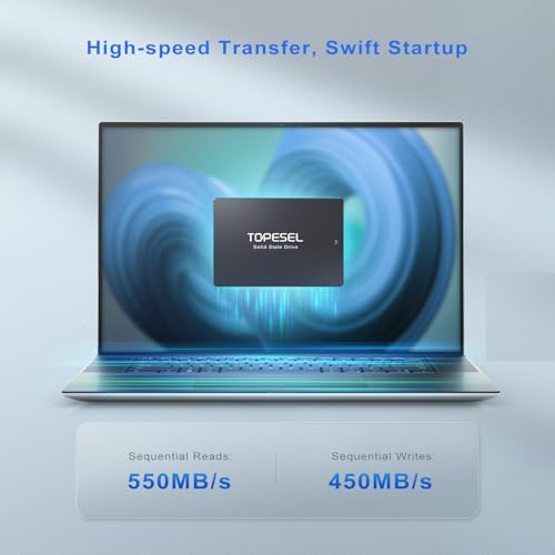 TOPESEL 240 GB SATA III 2.5″ Internal SSD – Lightning-Fast Solid State Drive with 3 D NAND Technology for Laptop, Tablet, and Desktop Upgrades – Experience Enhanced Speed and Reliability Up to 500 MB/s
