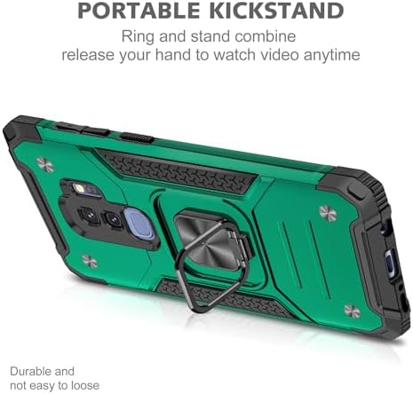 Rugged Military-Grade Shockproof Case for Samsung Galaxy S9 Plus – Red Armor with Built-in Kickstand and Magnetic Car Mount for Ultimate Protection and Style – Perfect for Active Lifestyles