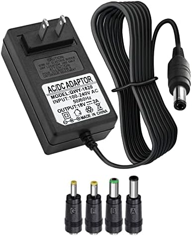 Universal 18 V DC Adapter Charger for Altec Lansing Mix 2.0, Rockbox XL IMW999 & Brookstone Big Blue Studio Speaker – 2 A AC Power Supply for Reliable Performance and Seamless Compatibility – Elevate Your Audio Experience with Fast Charging Solutions