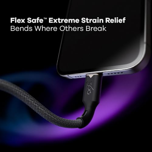 Lightning to USB-C Charging Cable – 5 ft, MFi Certified Fast Charge Cable with Durable Tangle-Free Design for Apple Devices – Optimal Connectivity and Rapid Power-Up Solutions