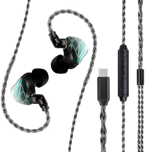 FAAEAL Elite Voice Gaming Earbuds – Superior High-Fidelity In-Ear Headphones with Customizable Detachable QDC 2-Pin Cable, Durable Powder Metallurgy Faceplate for Longevity, Designed for Optimal Comfort with Integrated Mic for Seamless Communication, Perfect for Gamers and Audiophiles, Versatile Compatibility Across Devices, Exceptional 8 N Mono-Crystalline Copper Silver-Plated Cable for Immersive Audio Experience
